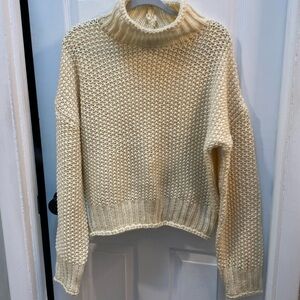 NEW Cotton Candy LA cream turtle neck sweater SIZE M/L